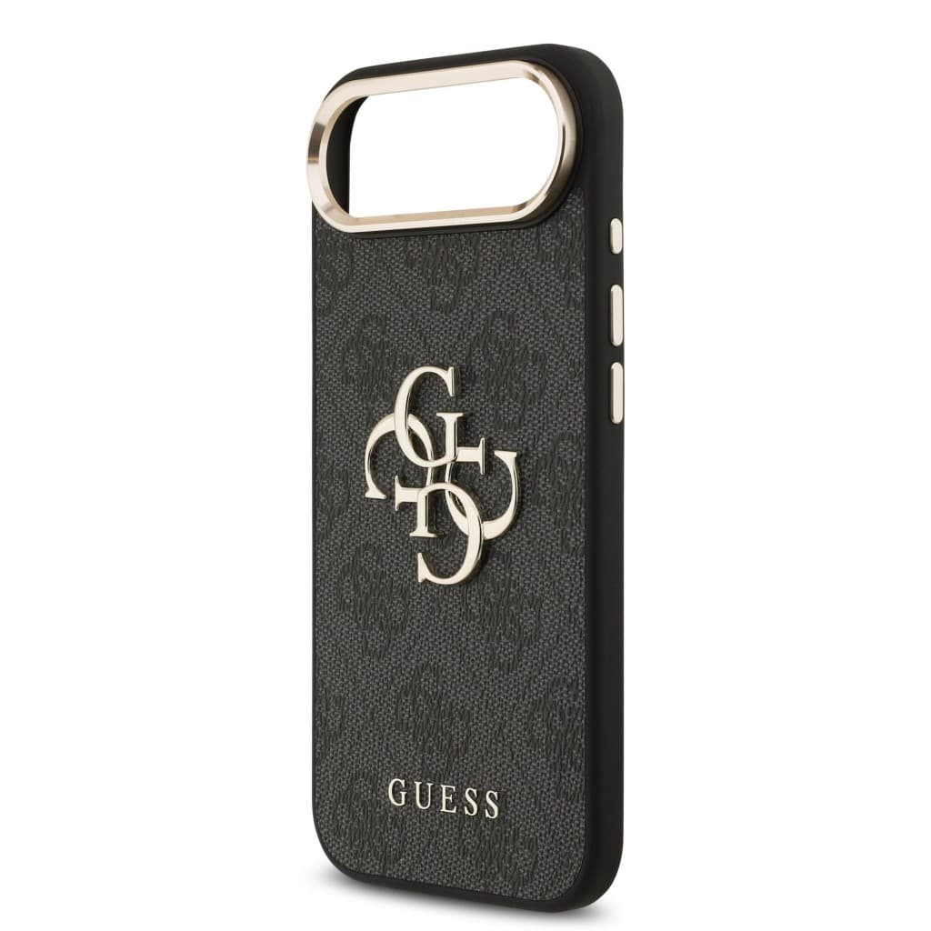 Zadní kryt Guess PU Leather 4G Metal Logo Gold Frame MagSafe pro iPhone 17 Air Black - náhled 5