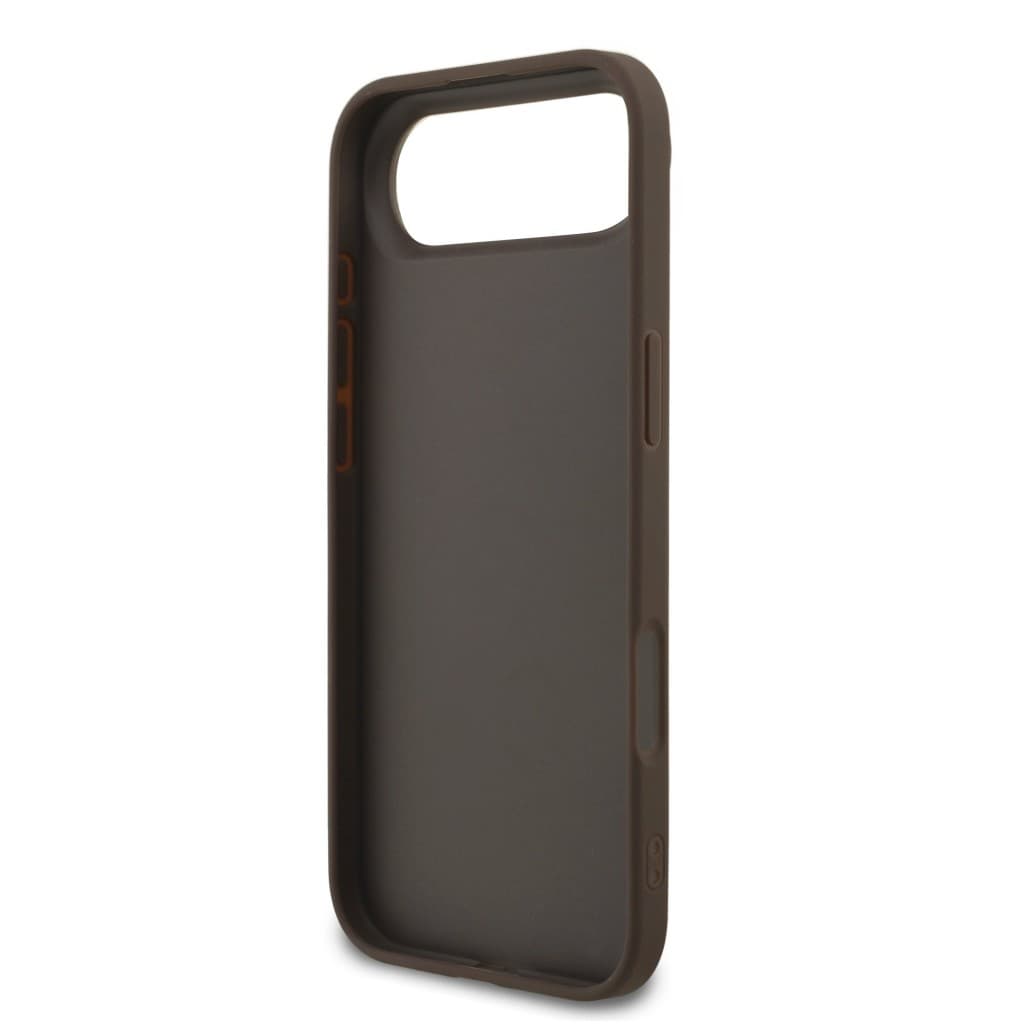 Zadní kryt Guess PU 4G Metal Logo Strap pro iPhone 17 Air Brown - náhled 5