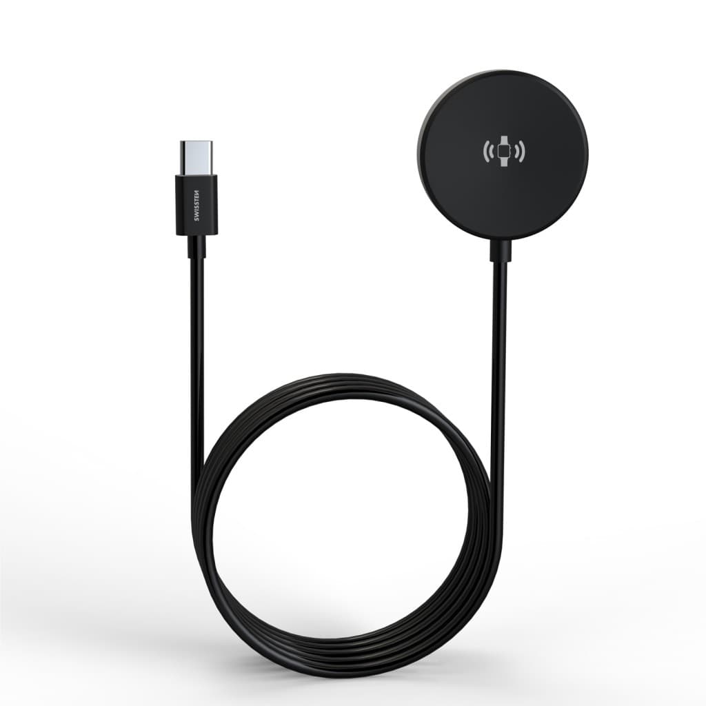 Magnetický kabel Swissten pro Samsung Galaxy Watch, USB-C 1.2 m černý - náhled 5