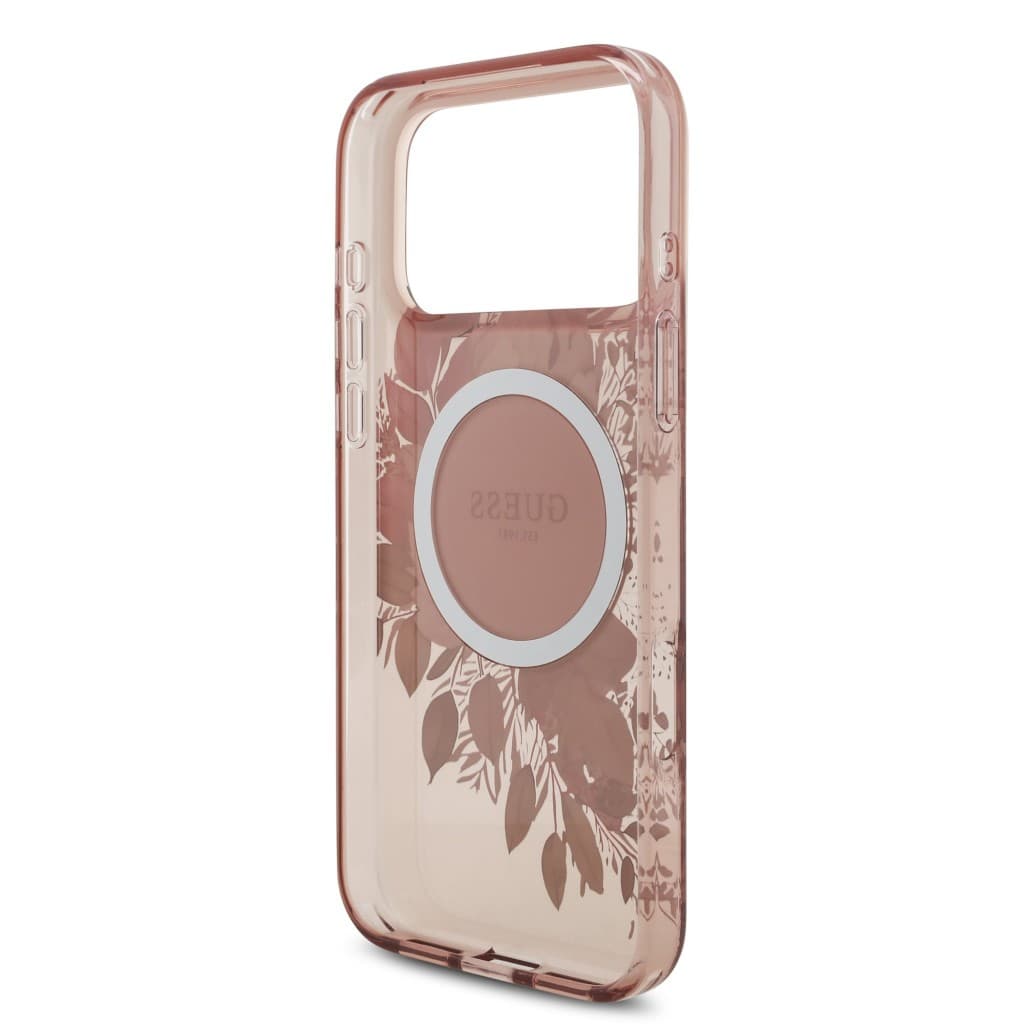 Zadní kryt Guess IML Flowers Strap MagSafe pro iPhone 17 Pro Max Pink - náhled 5