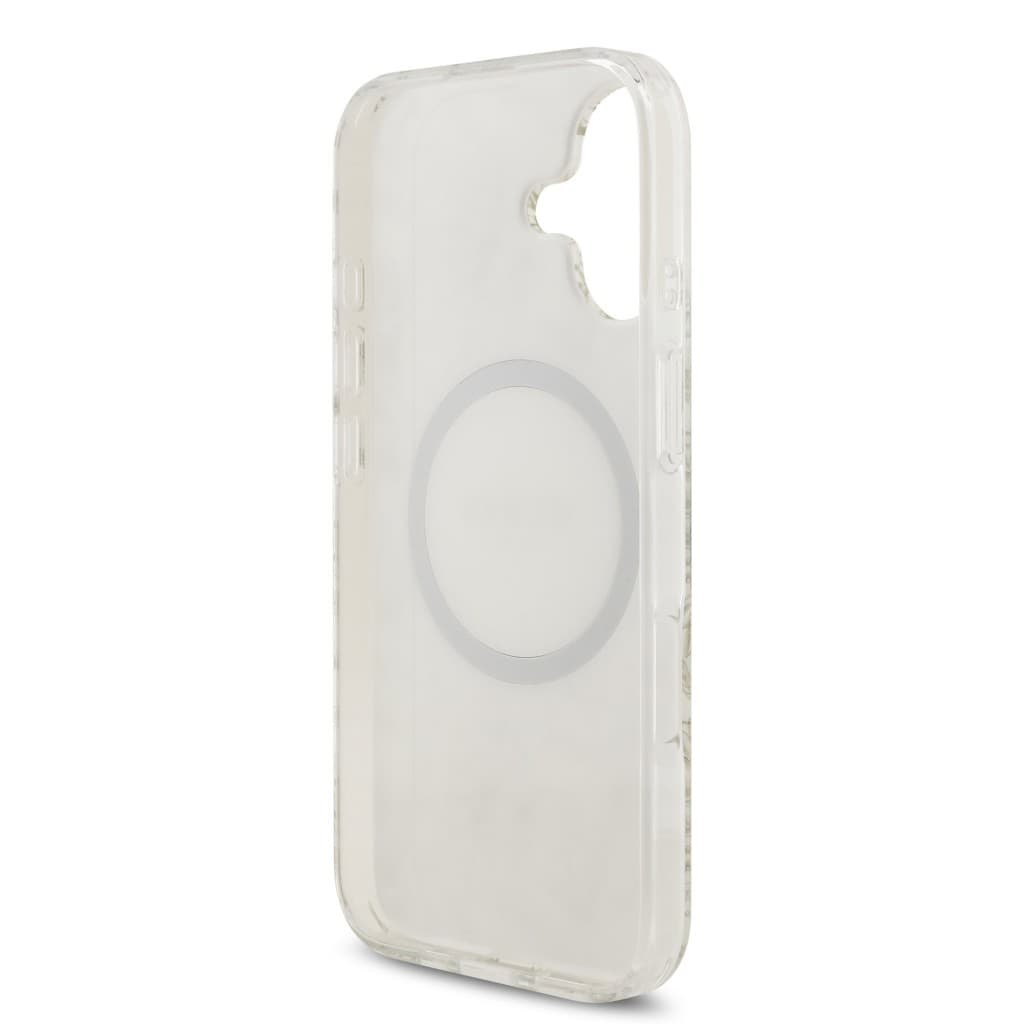 Zadní kryt Guess IML Flowers Allover Strap MagSafe pro iPhone 17 White - náhled 5