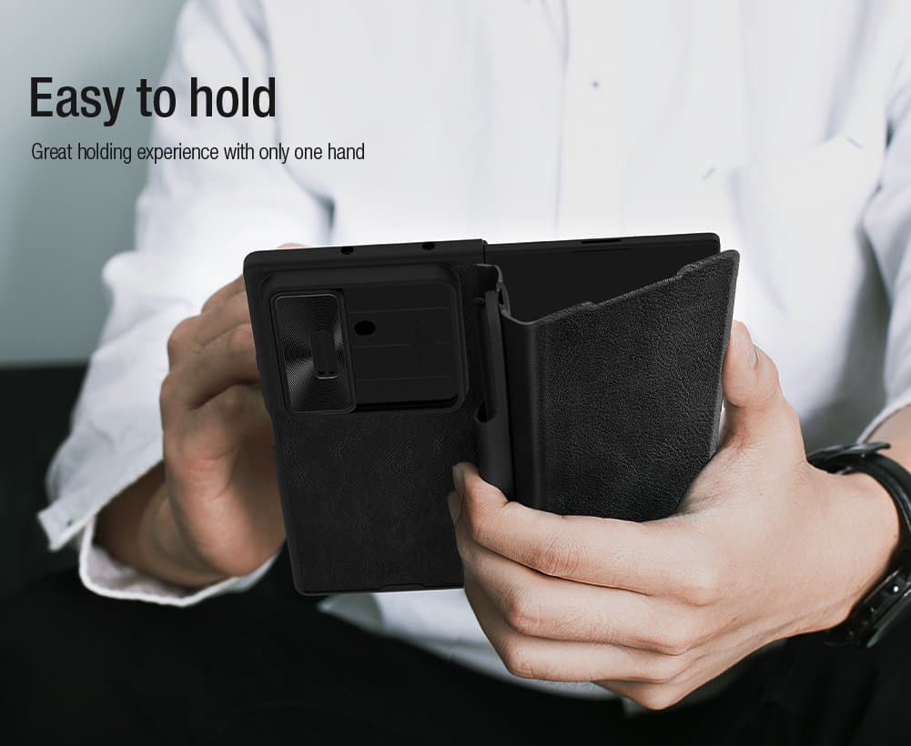 Knížkové pouzdro Nillkin Qin Book PRO Pen Slot pro Samsung Galaxy Z Fold 7 Brown - náhled 5
