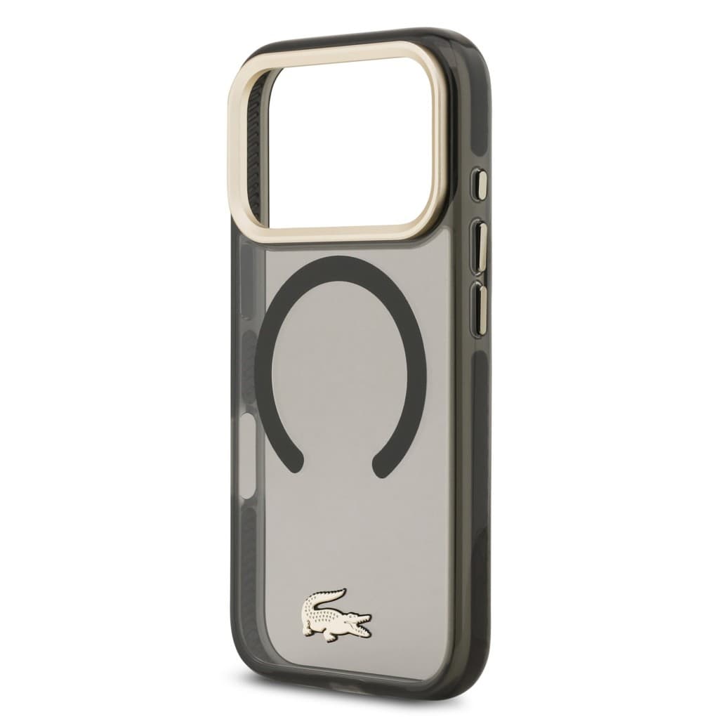 Zadní kryt Lacoste PC/TPU Frosted Finish Gold Logo MagSafe pro iPhone 17 Pro Black - náhled 5
