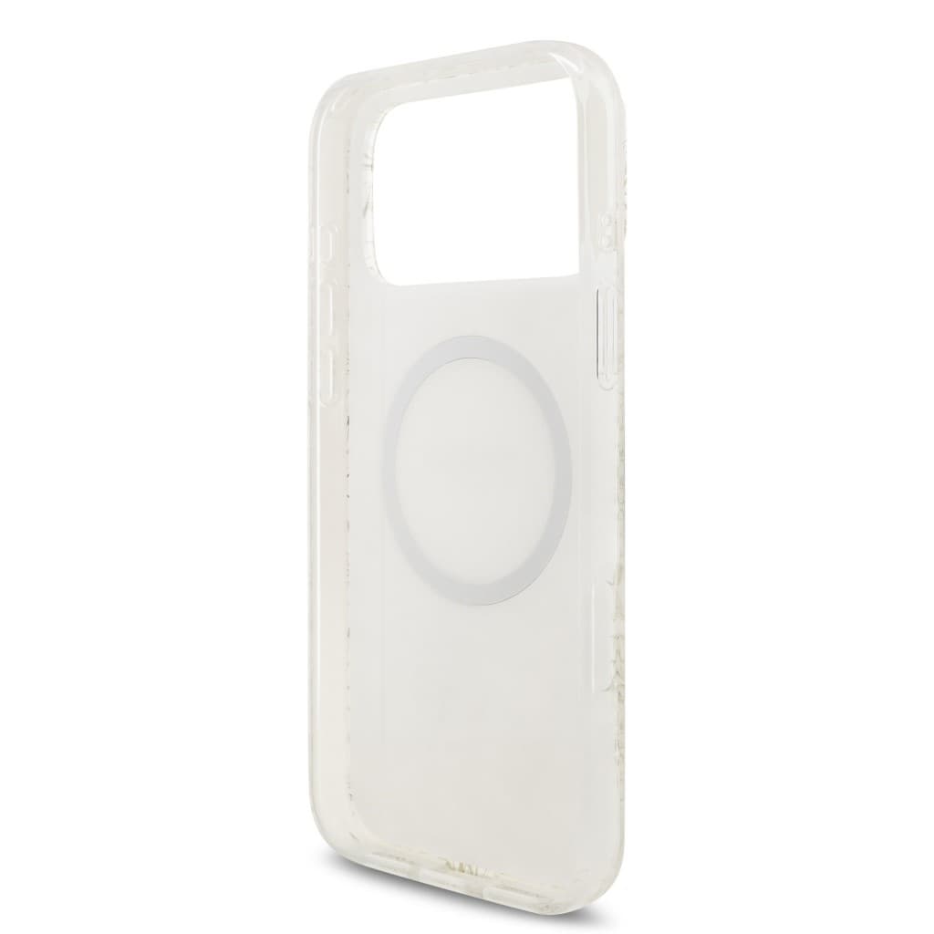 Zadní kryt Guess IML Flowers Allover Strap MagSafe pro iPhone 17 Pro Max White - náhled 5