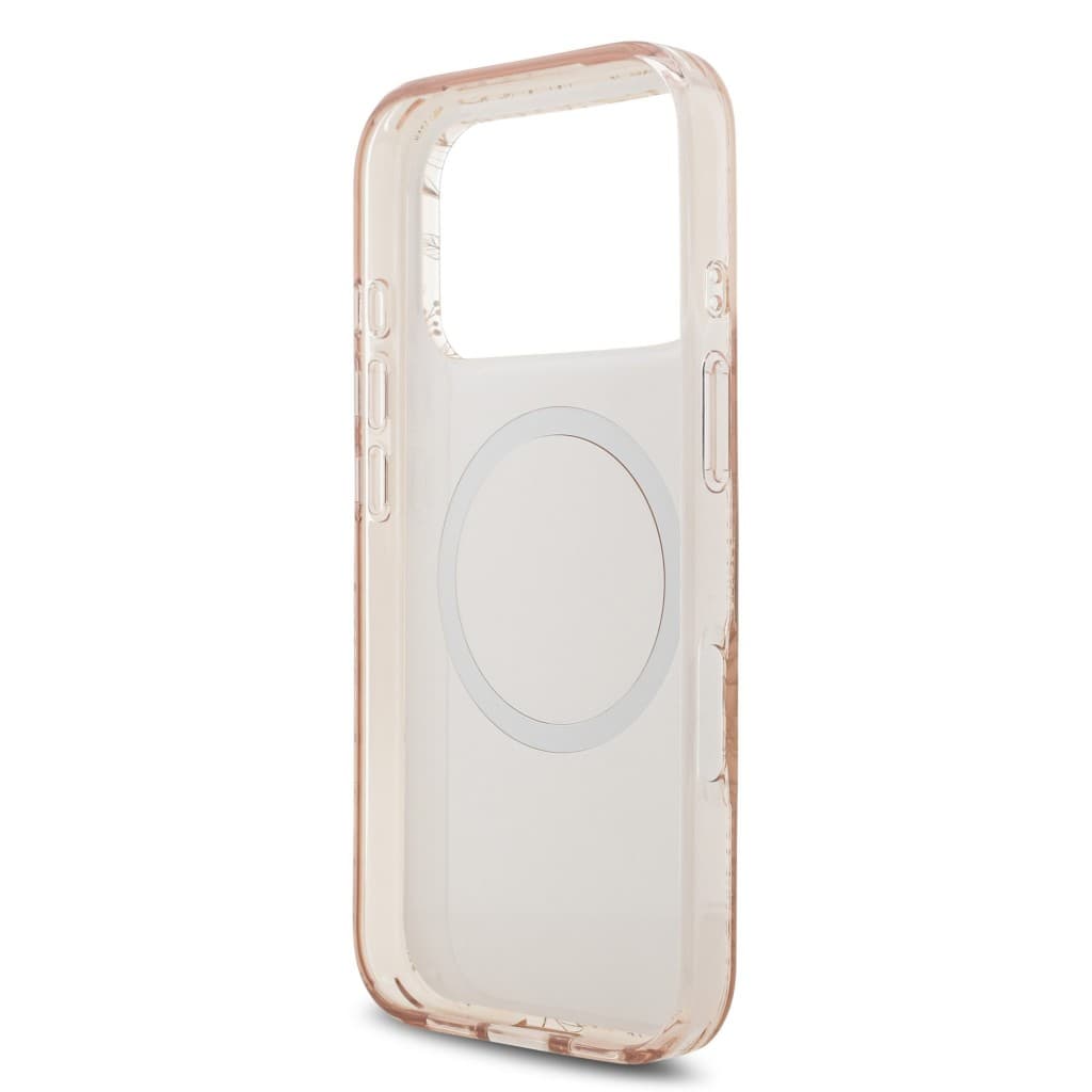 Zadní kryt Guess IML Flowers Allover Strap MagSafe pro iPhone 17 Pro Pink - náhled 5