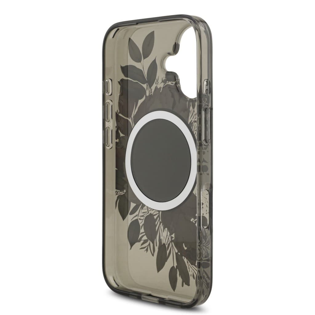 Zadní kryt Guess IML Flowers Strap MagSafe pro iPhone 17 Black - náhled 5