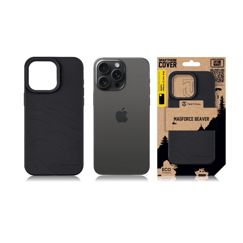 Zadní kryt Tactical MagForce Beaver pro iPhone 15 Pro Max Asphalt - náhled 5