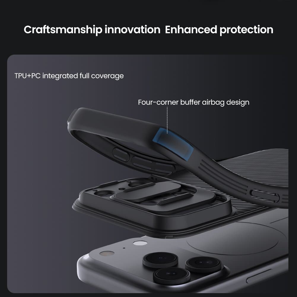 Zadní kryt Nillkin CamShield PRO pro Apple iPhone 17 Pro Black - náhled 5