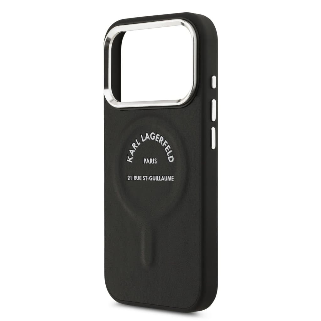 Zadní kryt Karl Lagerfeld PU RSG Logo MagSafe pro iPhone 17 Pro Max Black - náhled 5