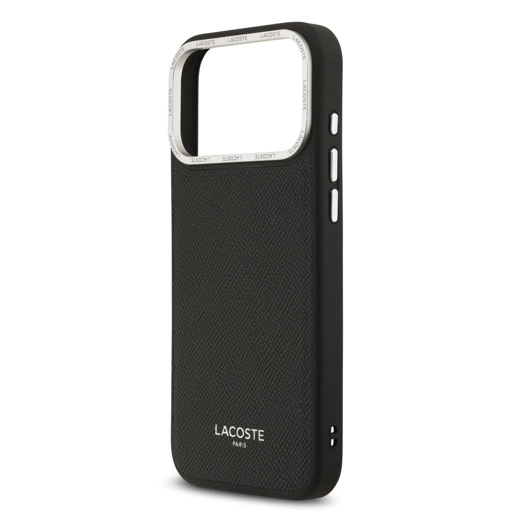 Zadní kryt Lacoste PU Leather Champs Elysees MagSafe pro iPhone 17 Pro Max Black - náhled 5