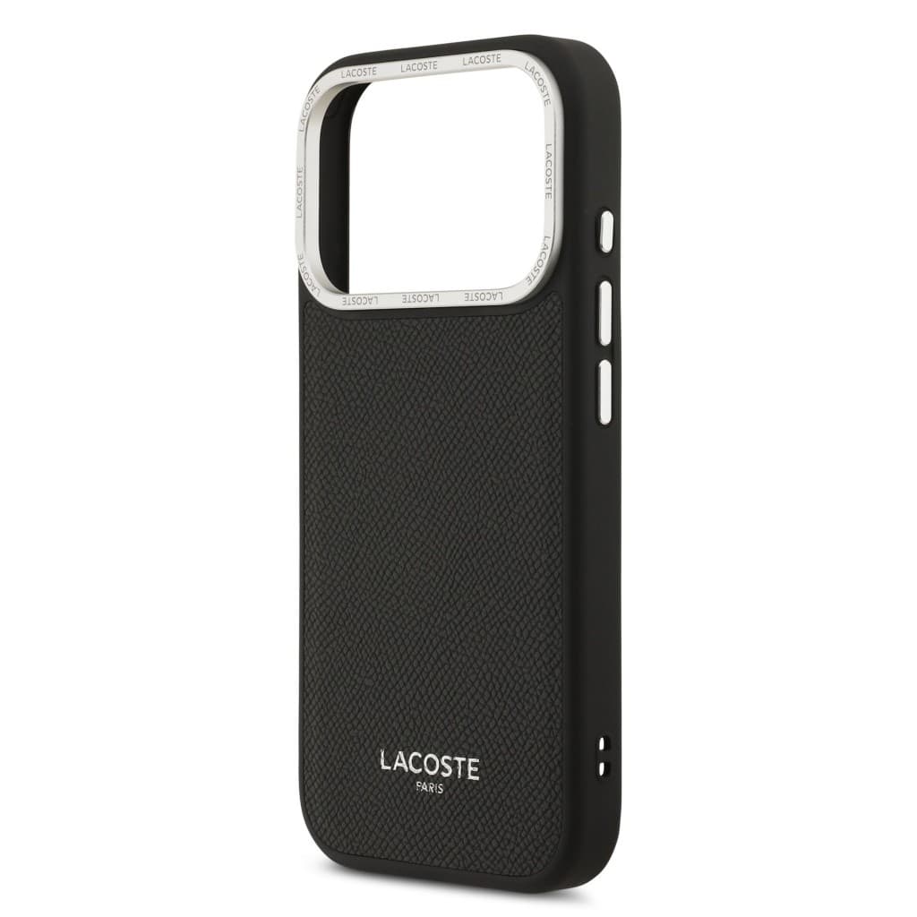 Zadní kryt Lacoste PU Leather Champs Elysees MagSafe pro iPhone 17 Pro Black - náhled 5