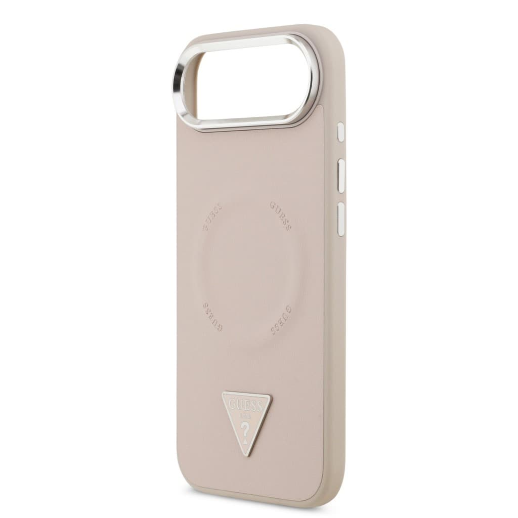 Zadní kryt Guess PU Leather Triangle Logo MagSafe pro iPhone 17 Air Pink - náhled 5