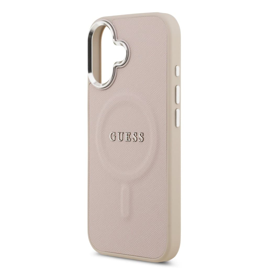 Zadní kryt Guess PU Saffiano MagSafe pro iPhone 17 Pink - náhled 5