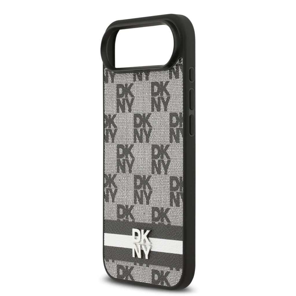 Zadní kryt DKNY PU Leather Checkered Pattern and Stripe pro iPhone 17 Air Black - náhled 5