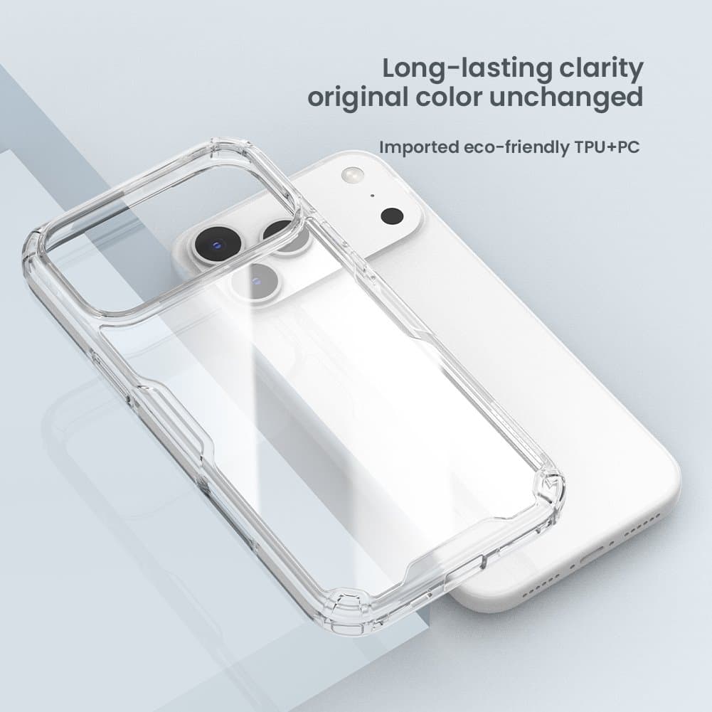 Zadní kryt Nillkin Nature TPU PRO pro Apple iPhone 17 Pro Max Transparent Black - náhled 5