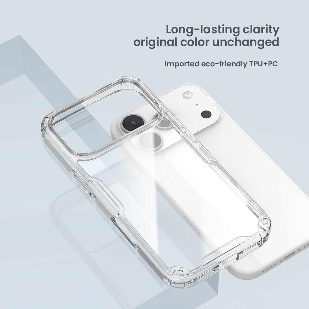 Zadní kryt Nillkin Nature TPU PRO pro Apple iPhone 17 Air Transparent Black - náhled 5