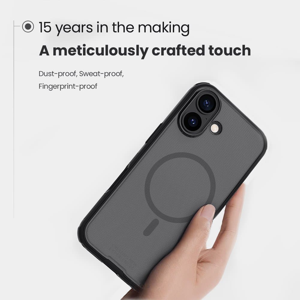 Zadní kryt Nillkin Super Frosted PRO Magnetic pro Apple iPhone 17 Transparent Black - náhled 5