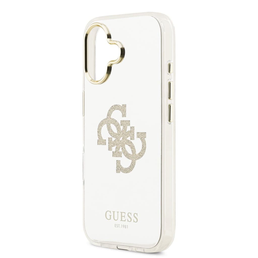 Zadní kryt Guess PC/TPU Mirror 4G Glitter Logo MagSafe pro iPhone 17 Gold - náhled 5