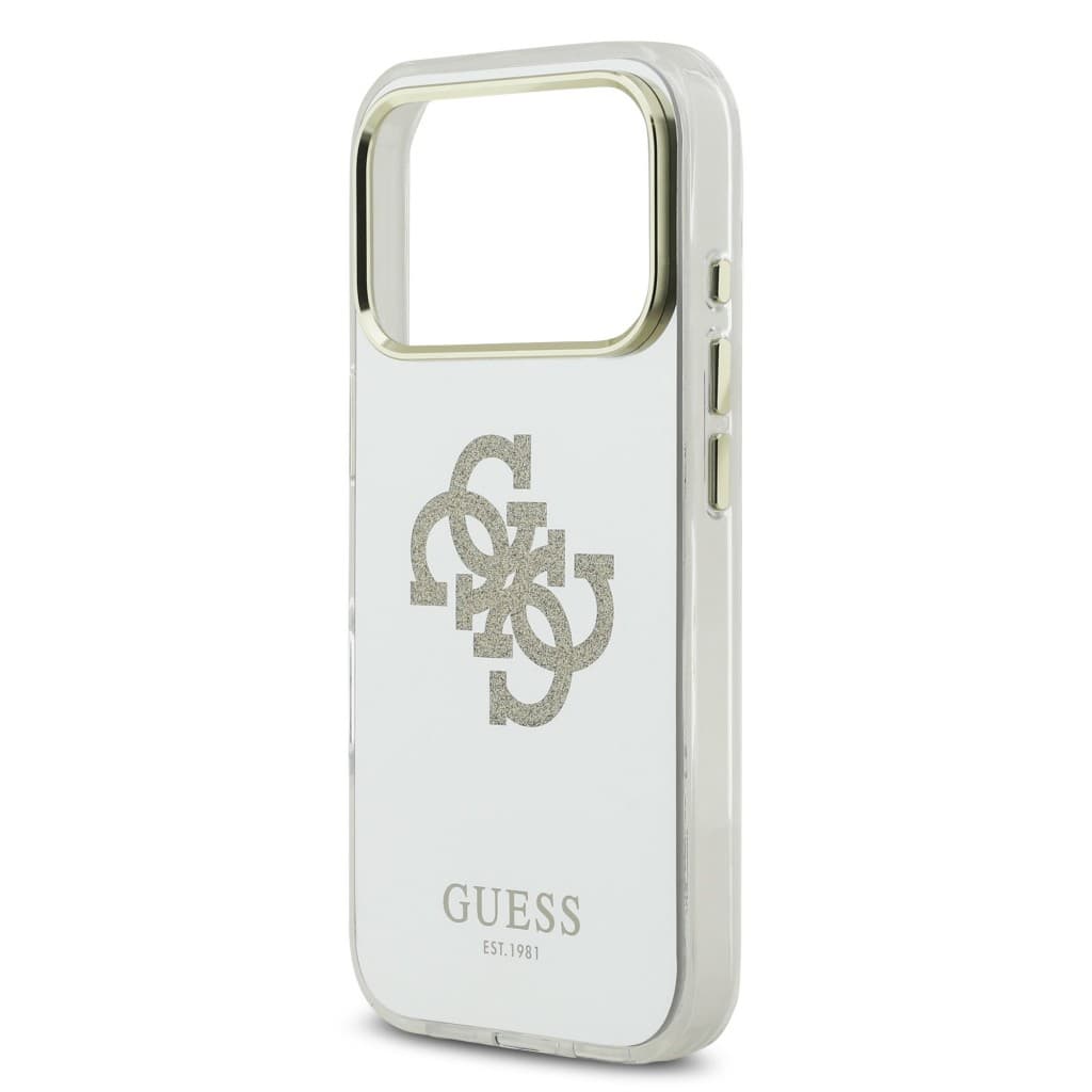 Zadní kryt Guess PC/TPU Mirror 4G Glitter Logo MagSafe pro iPhone 17 Pro Gold - náhled 5