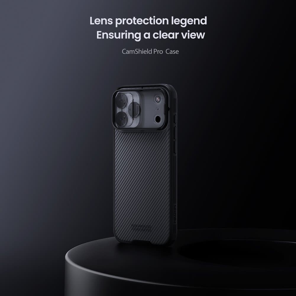 Zadní kryt Nillkin CamShield PRO pro Apple iPhone 17 Pro Max Transparent Black - náhled 5