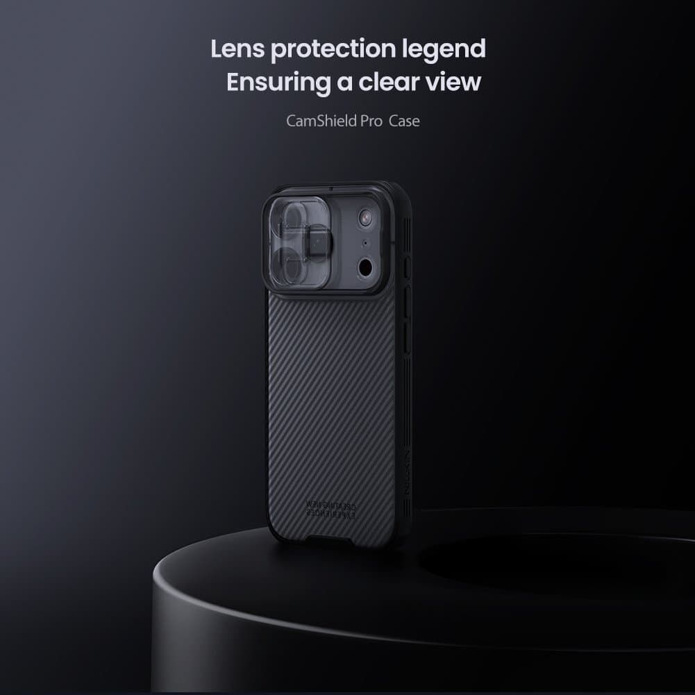 Zadní kryt Nillkin CamShield PRO pro Apple iPhone 17 Pro Transparent Black - náhled 5