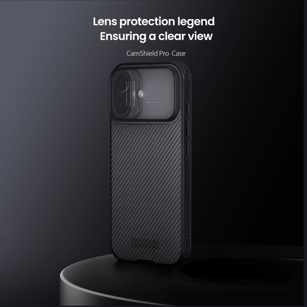 Zadní kryt Nillkin CamShield PRO pro Apple iPhone 17 Transparent Black - náhled 5