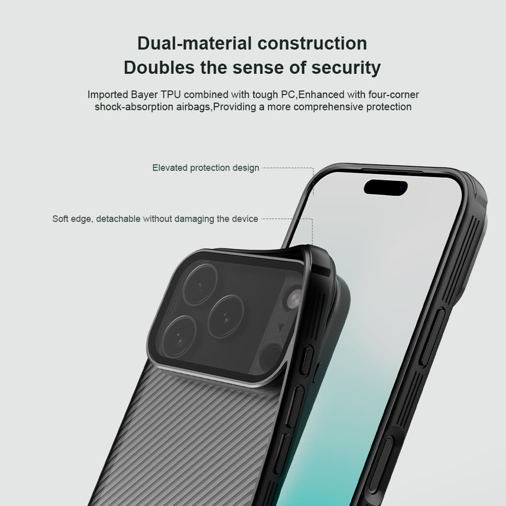 Zadní kryt Nillkin CamShield Prop pro Apple iPhone 17 Pro Transparent Black - náhled 5