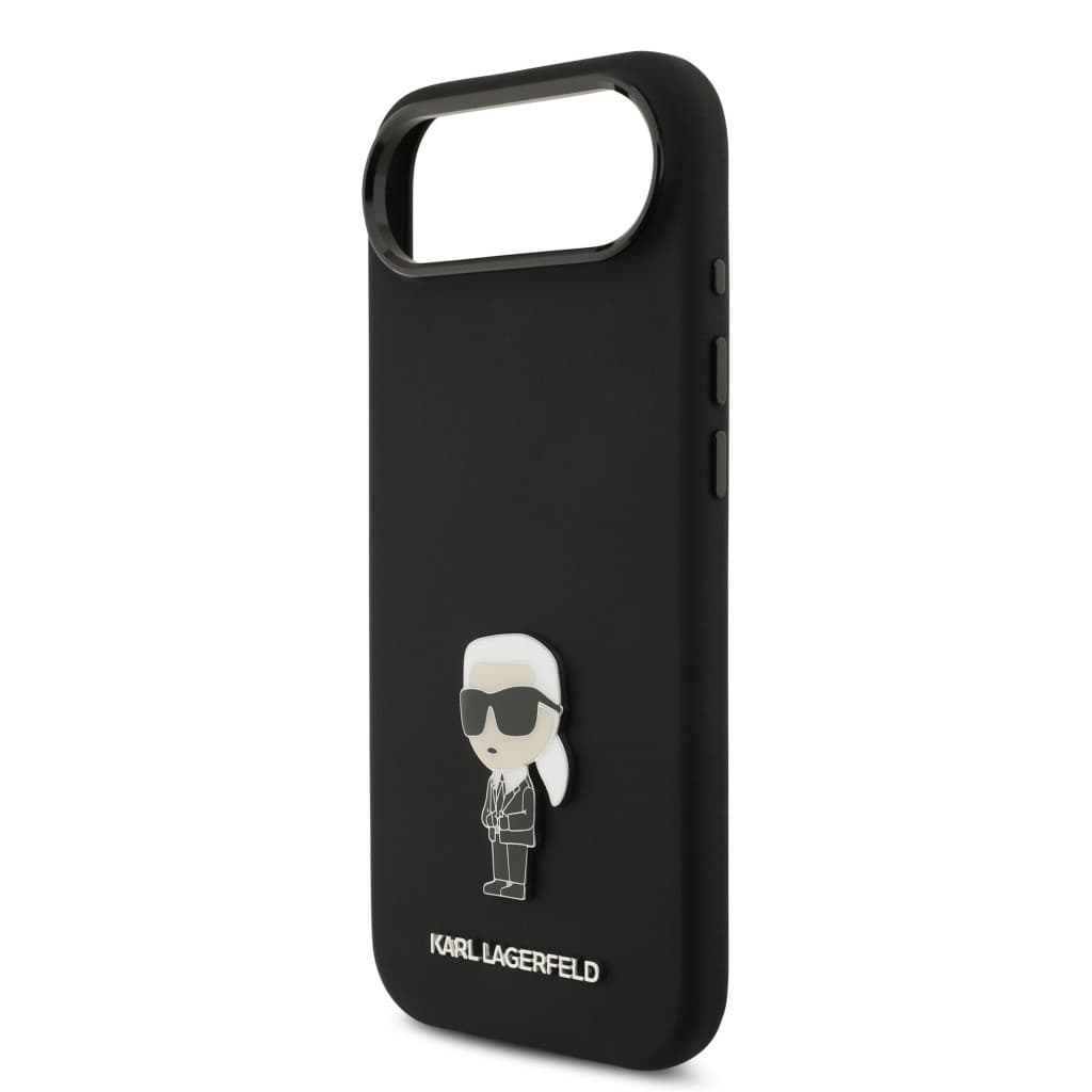 Zadní kryt Karl Lagerfeld Liquid Silicone Metal Ikonik pro iPhone Air Black - náhled 5