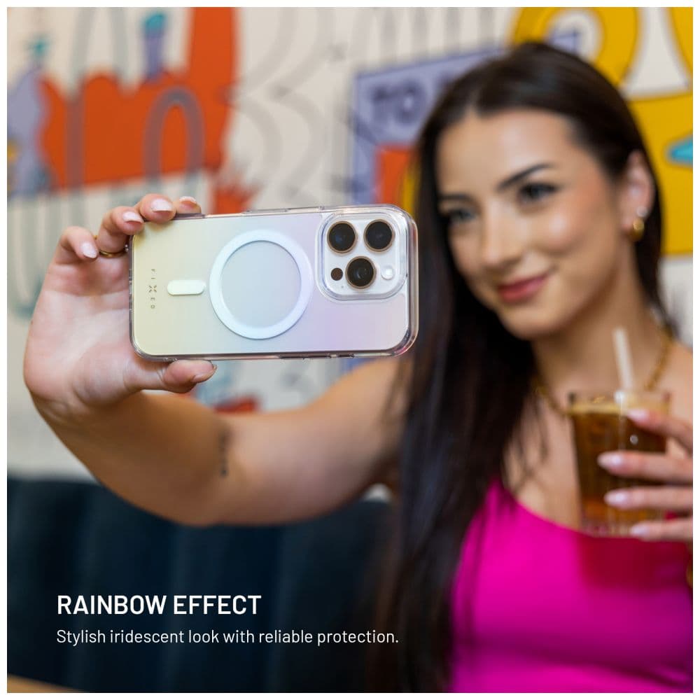 Zadní kryt FIXED MagRainbow s podporou MagSafe pro Apple iPhone 16 Pro, duhový - náhled 5