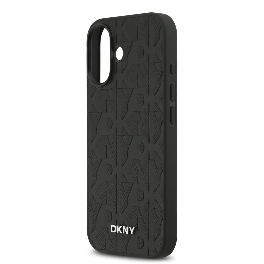 Zadní kryt DKNY PU Leather Grid Pattern Magsafe pro iPhone 17 Black - náhled 5
