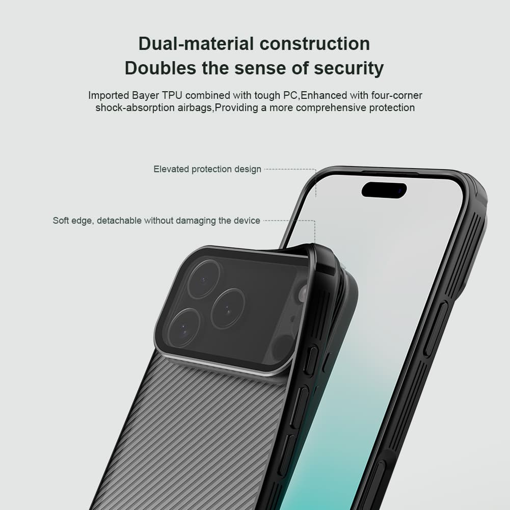 Zadní kryt Nillkin CamShield Prop pro Apple iPhone 17 Pro Max Transparent Black - náhled 5