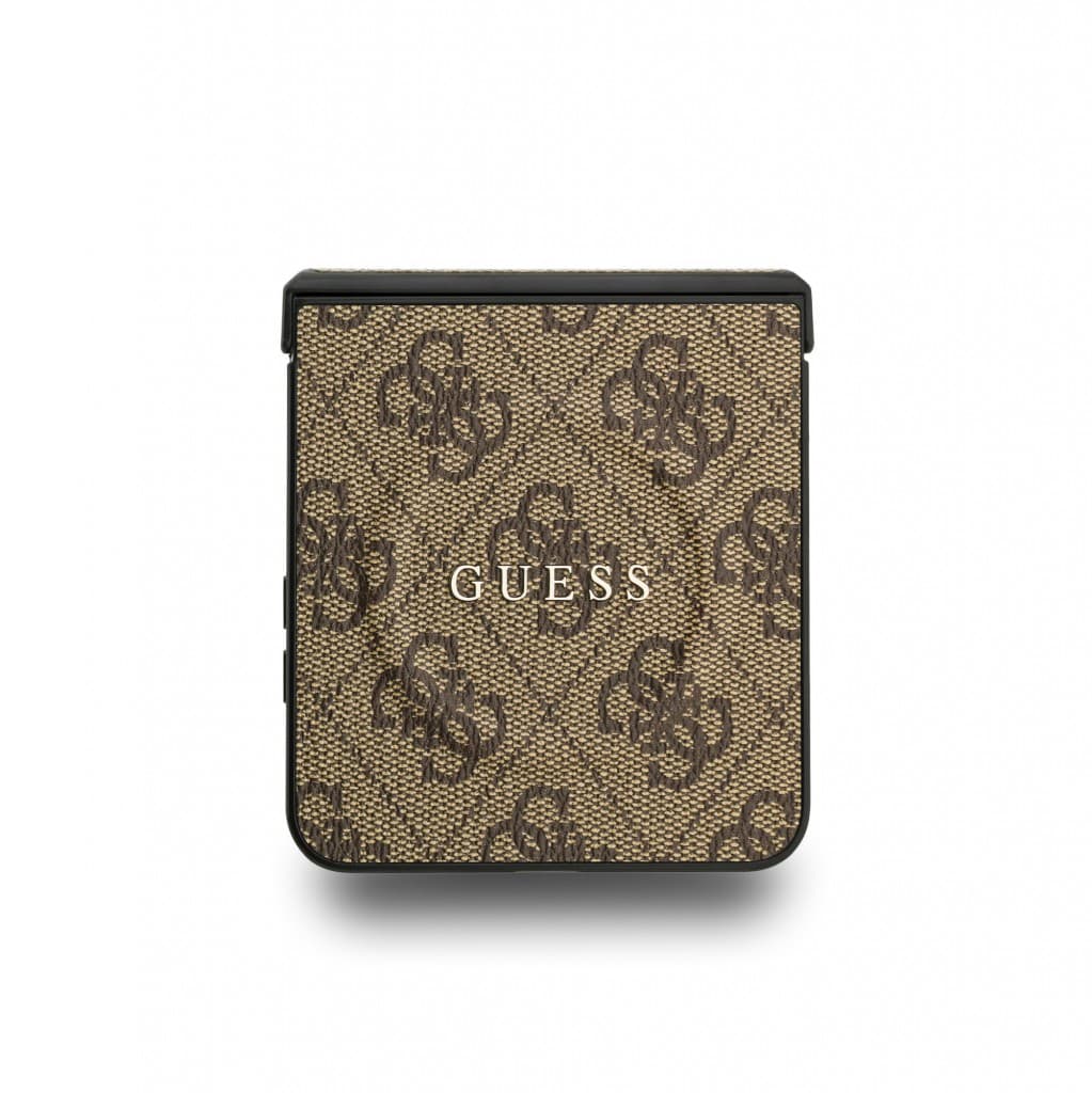 Zadní kryt Guess PU Leather 4G Colored Ring Magnetic pro Samsung Galaxy Z Flip 7 Brown - náhled 5