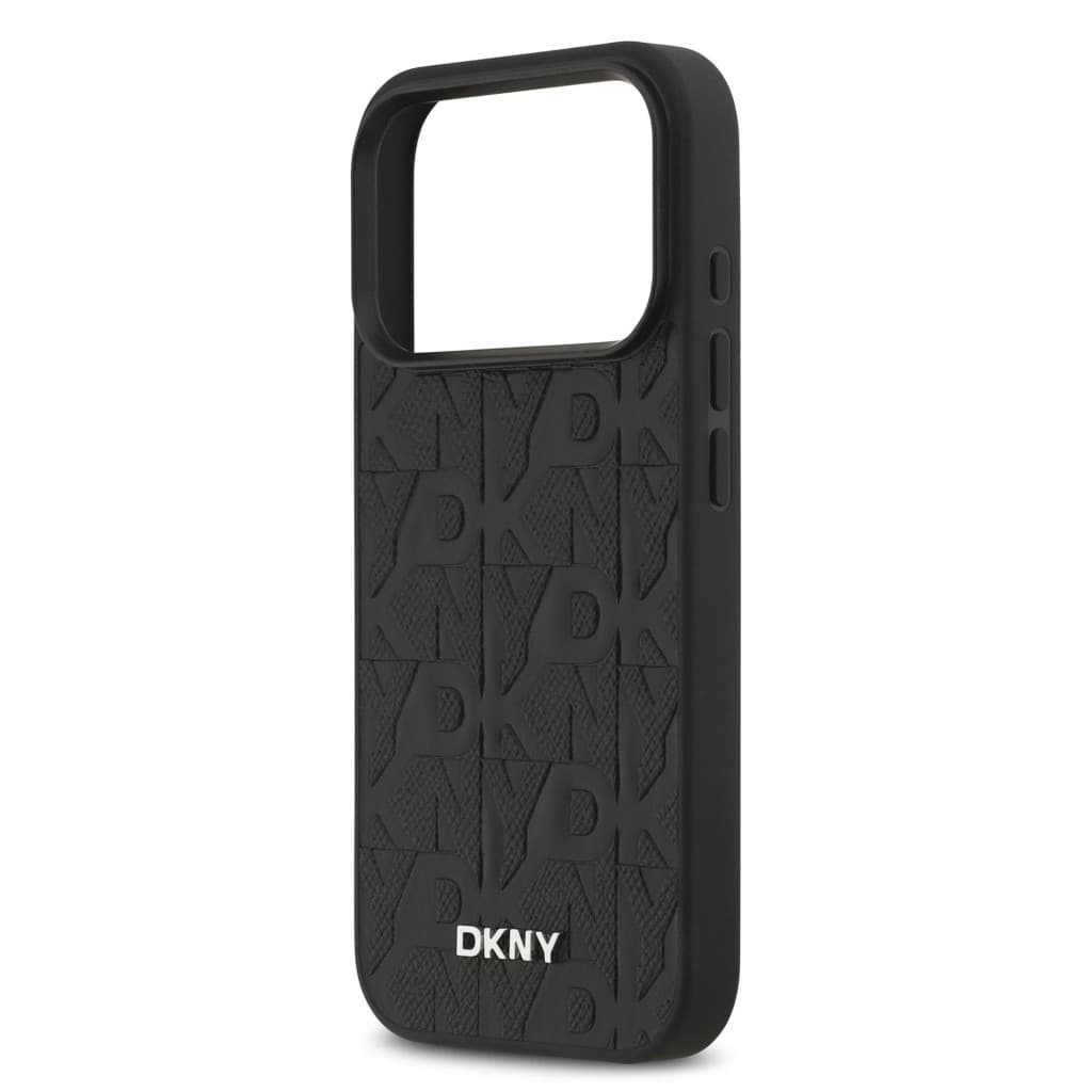 Zadní kryt DKNY PU Leather Grid Pattern Magsafe pro iPhone 17 Pro Black - náhled 5