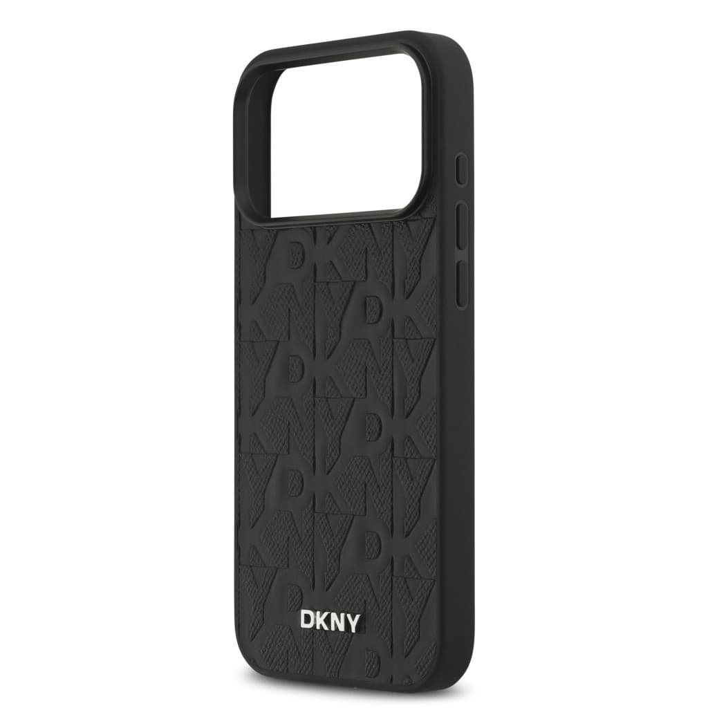 Zadní kryt DKNY PU Leather Grid Pattern Magsafe pro iPhone 17 Pro Max Black - náhled 5