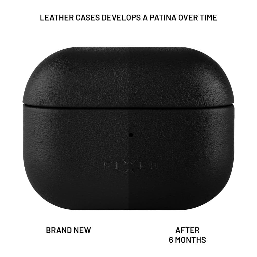 Kožené pouzdro FIXED PodsLeather s podporou MagSafe pro Apple AirPods Pro 2/Pro 2 (USB-C), černé - náhled 5
