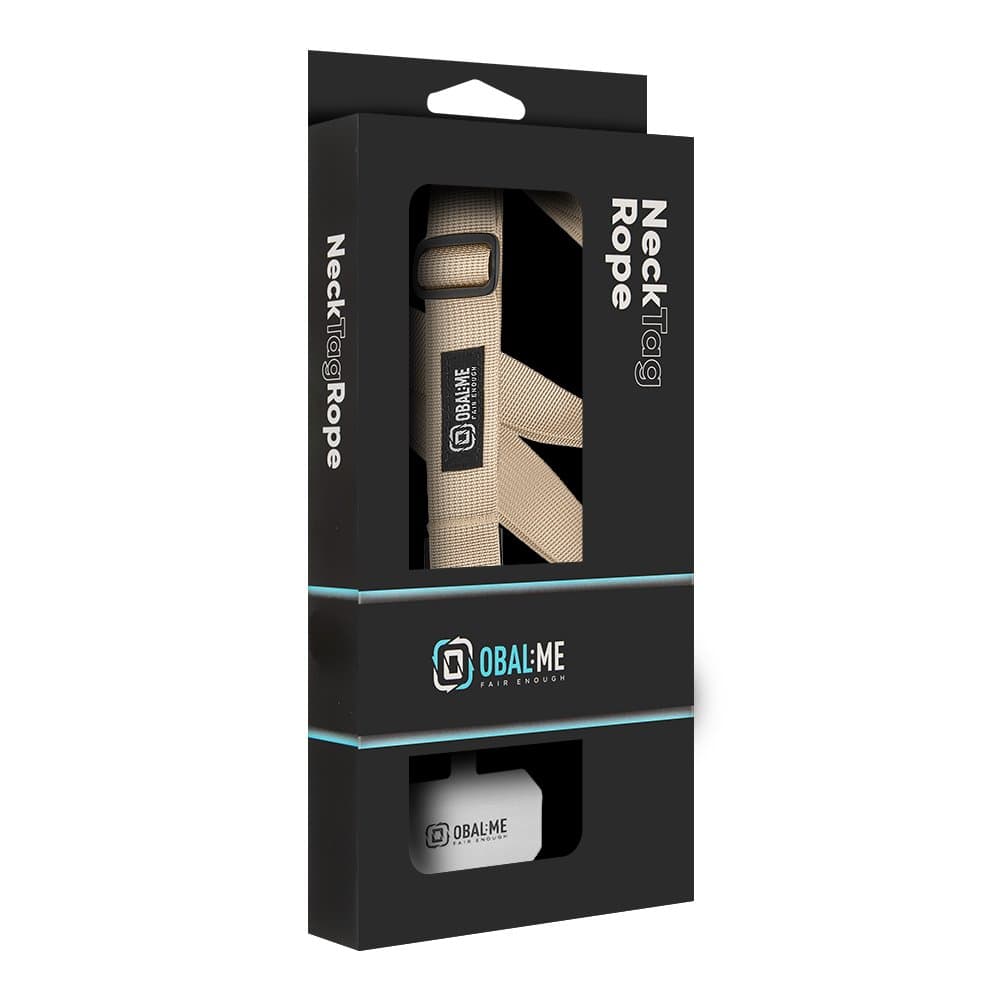 Popruh OBAL:ME NeckTag Ribbon na Telefon Ivory - náhled 4