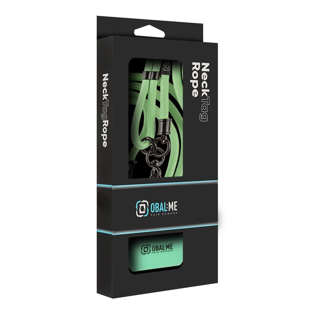 Popruh OBAL:ME NeckTag na Telefon Mint Green - náhled 4