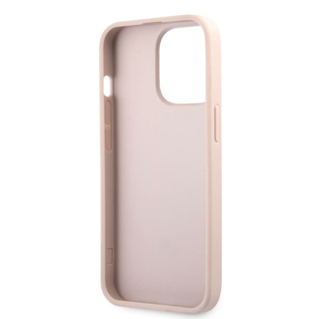 Guess PU 4G Metal Logo Zadní Kryt pro iPhone 13 Pro Pink - náhled 5