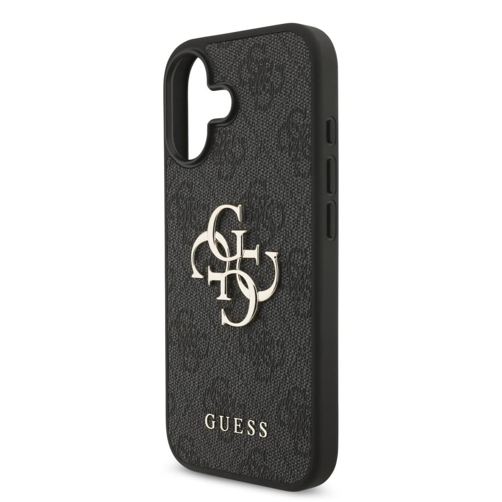 Zadní kryt Guess PU 4G Metal Logo pro iPhone 17 Grey - náhled 5