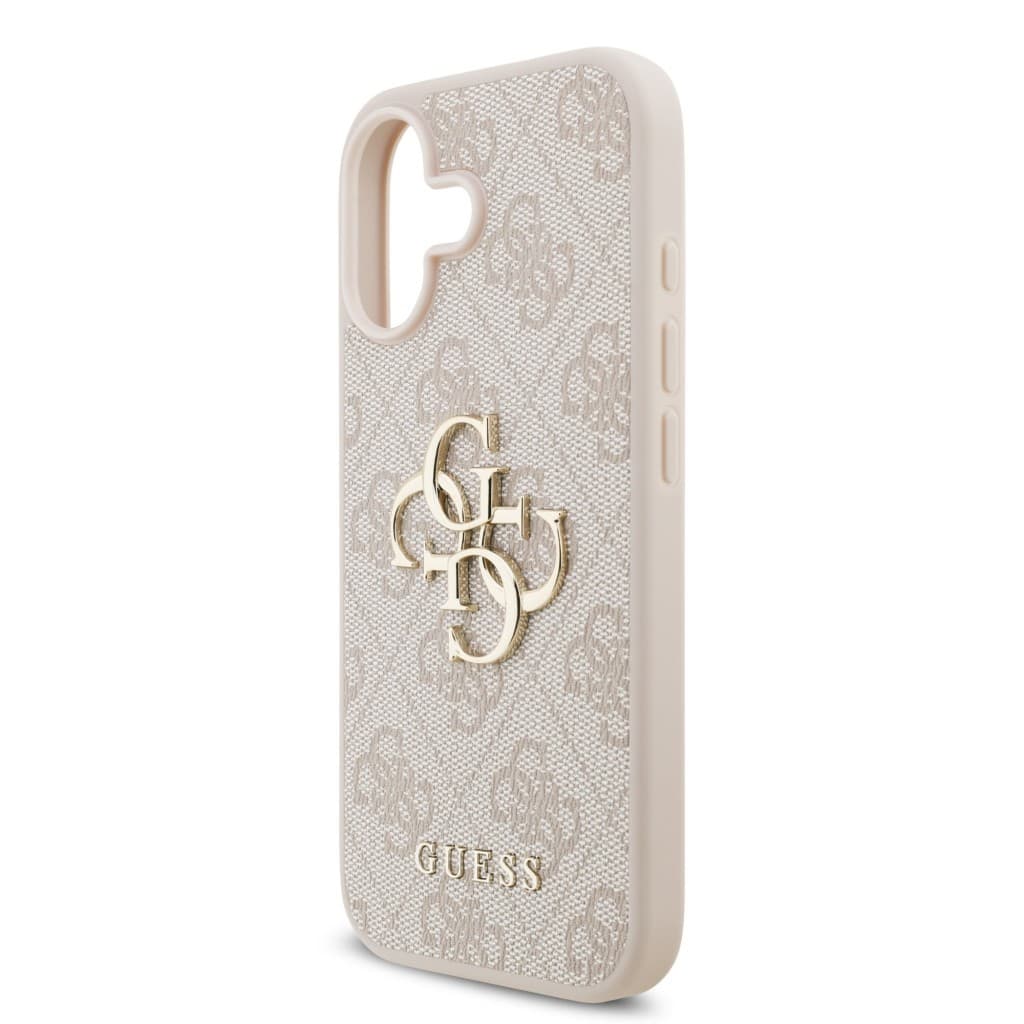 Zadní kryt Guess PU 4G Metal Logo pro iPhone 17 Pink - náhled 5