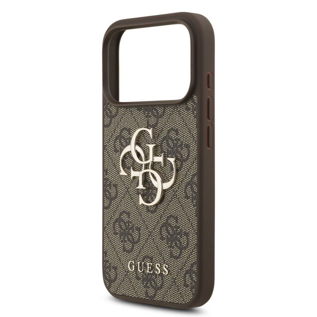 Zadní kryt Guess PU 4G Metal Logo pro iPhone 17 Pro Brown - náhled 5