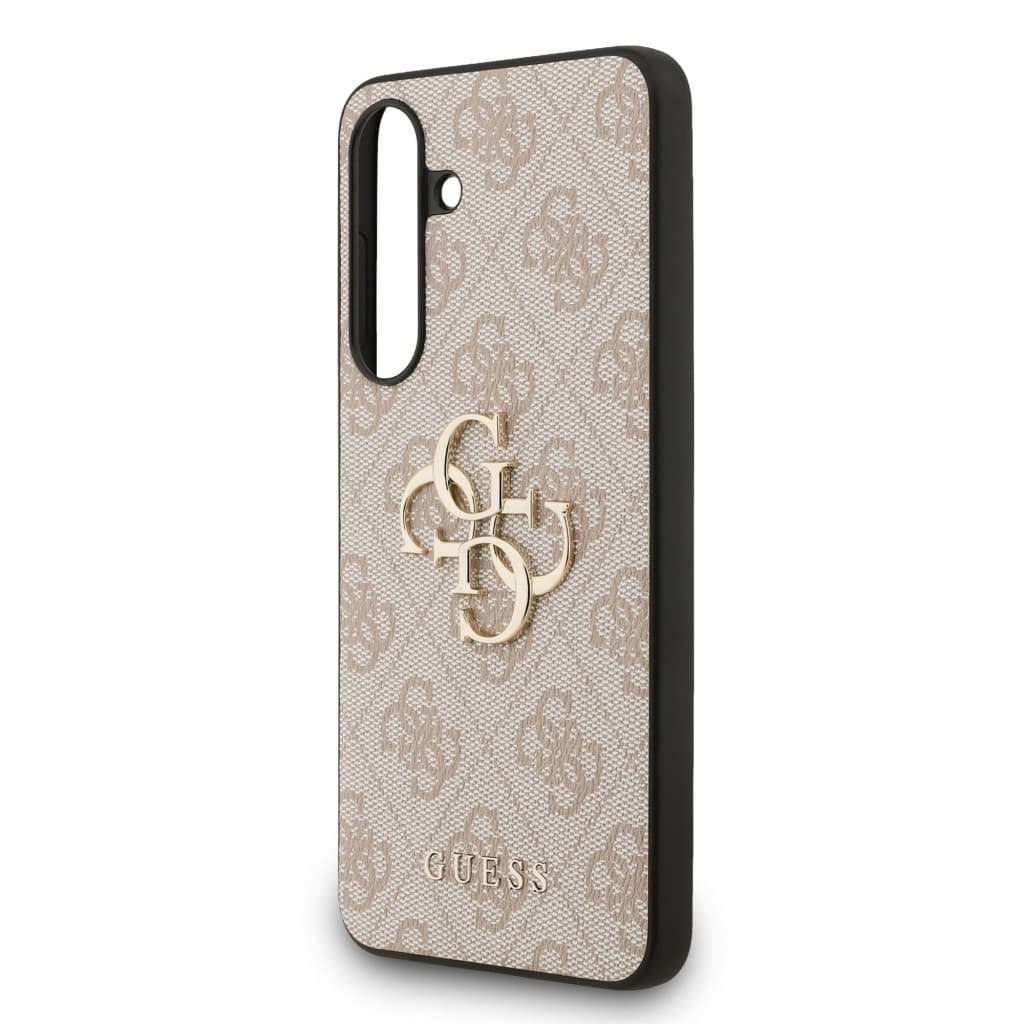 Zadní kryt Guess PU 4G Metal Logo pro Samsung Galaxy S25 FE Pink - náhled 5