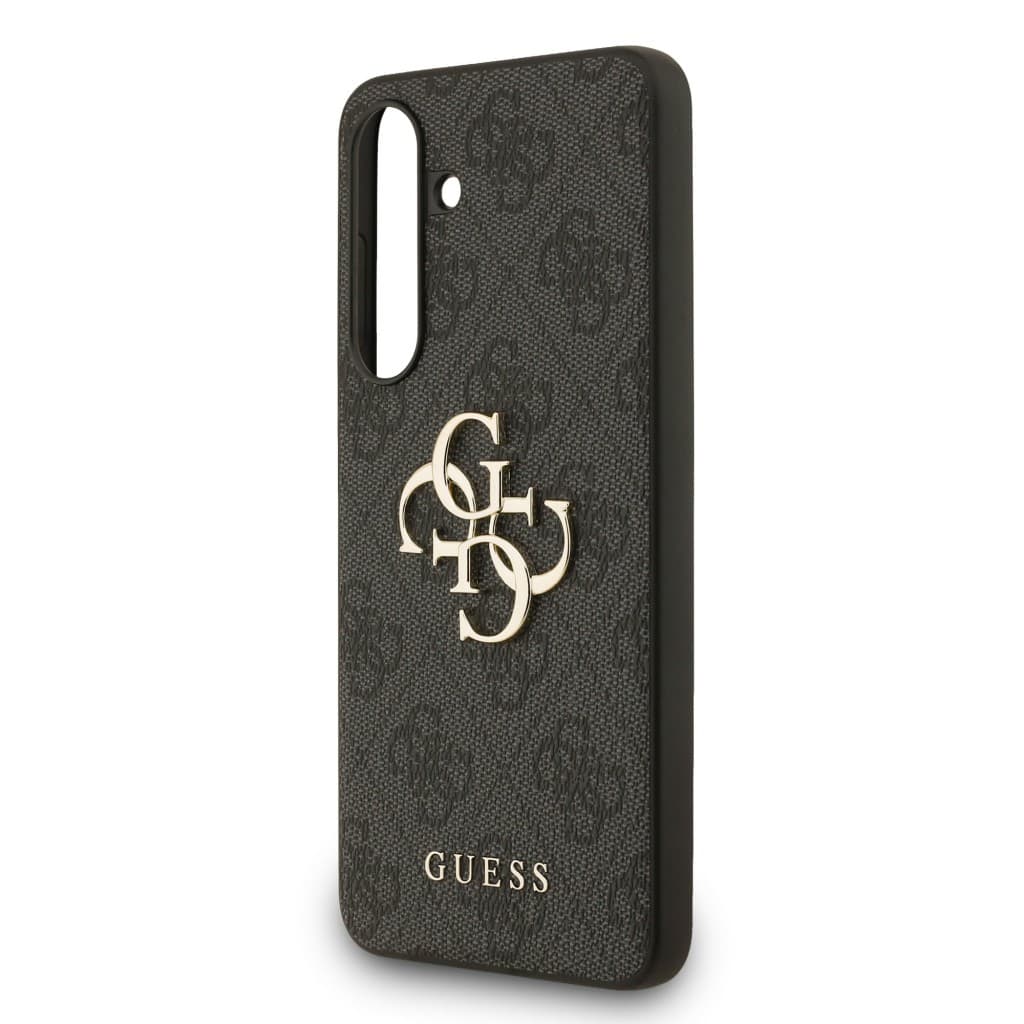 Zadní kryt Guess PU 4G Metal Logo pro Samsung Galaxy S25 FE Grey - náhled 5