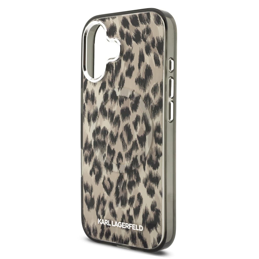 Zadní kryt Karl Lagerfeld IML Leopard MagSafe pro iPhone 17 Brown - náhled 5