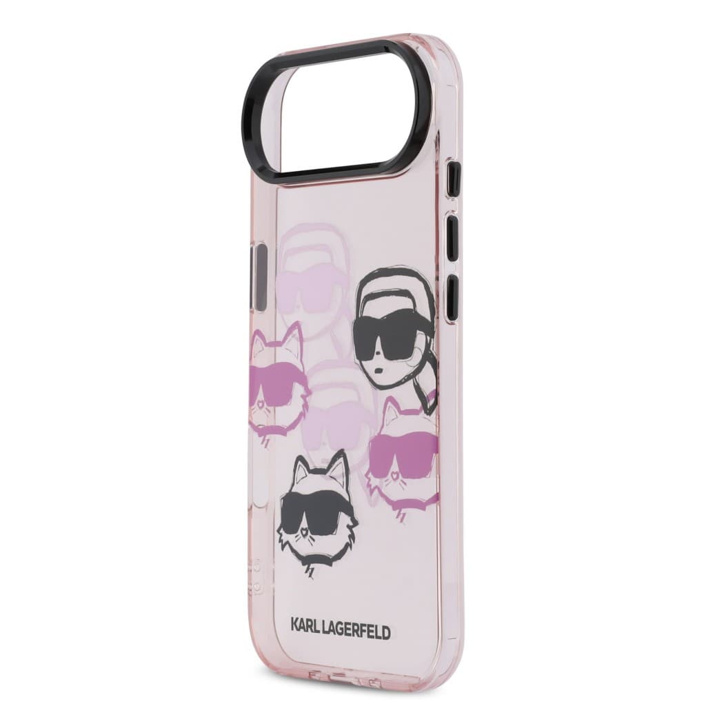 Zadní kryt Karl Lagerfeld IML Multi K&amp;CH Heads pro iPhone Air Pink - náhled 5