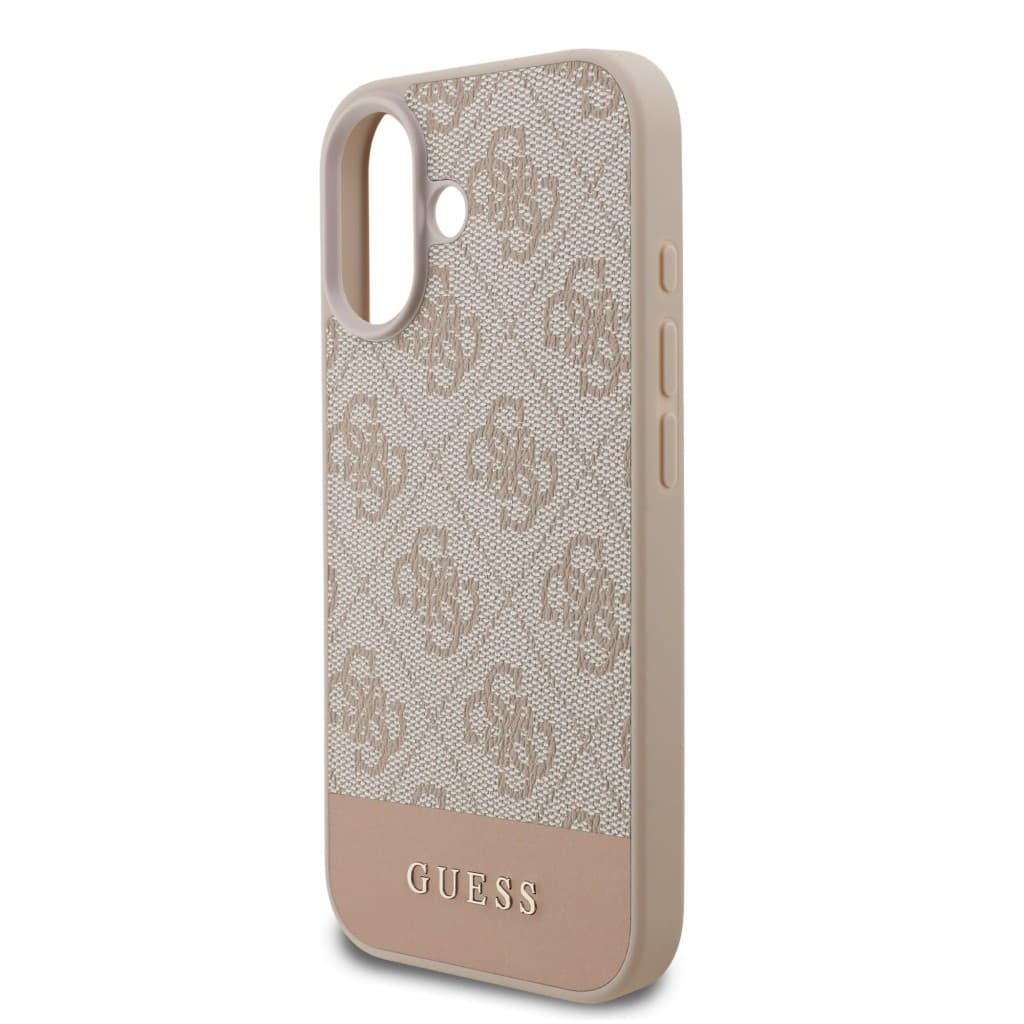 Zadní kryt Guess PU 4G Stripe pro iPhone 17 Pink - náhled 5