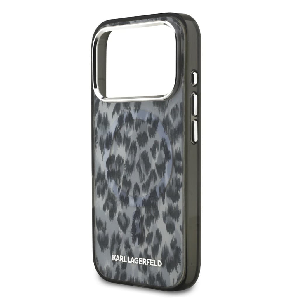 Zadní kryt Karl Lagerfeld IML Leopard MagSafe pro iPhone 17 Pro Grey - náhled 5