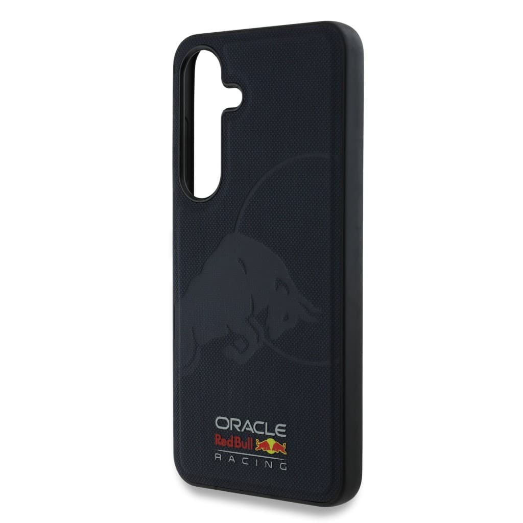 Zadní kryt Red Bull Leather Meshed Debossed Logo MagSafe pro Samsung Galaxy S25 Navy - náhled 5