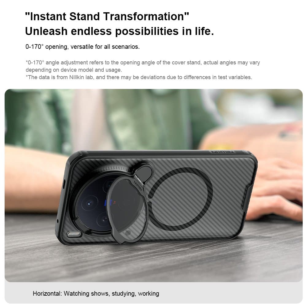 Zadní kryt Nillkin CamShield Prop Magnetic pro Vivo X300 Transparent Black - náhled 5