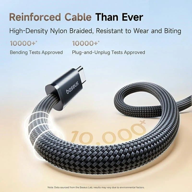 Datový kabel Baseus Dynamic 4 Pro Series USB-C - USB-C 100W 1m Cluster Black - náhled 5